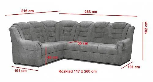 Sedací souprava BOSTON 2SK-RE-3F