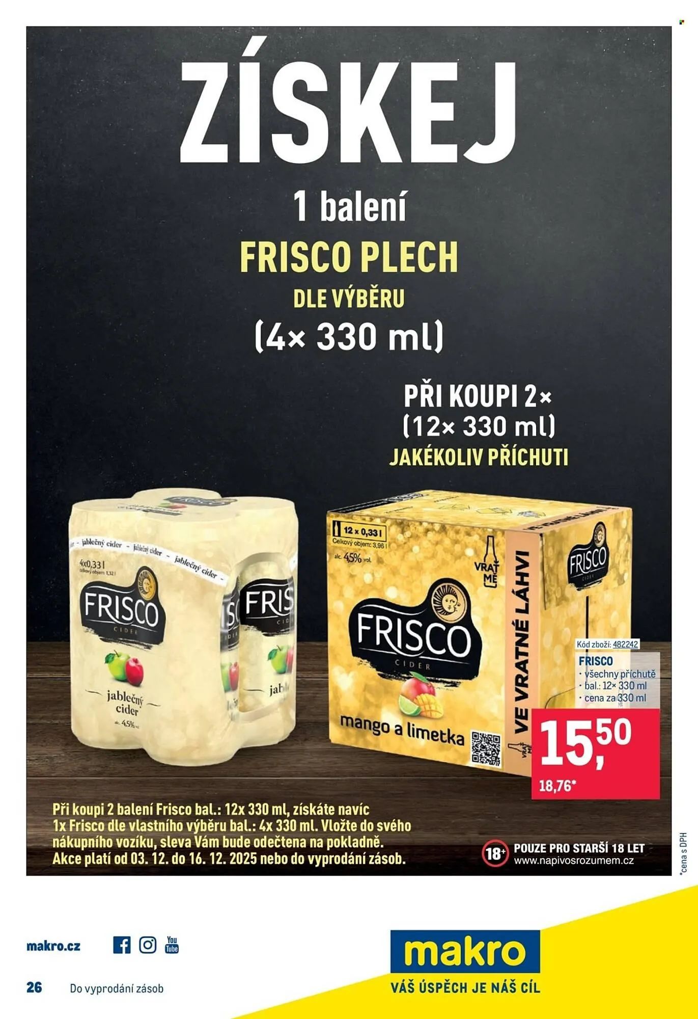 Makro leták - 3. prosince 16. prosince 2025 - Page 18