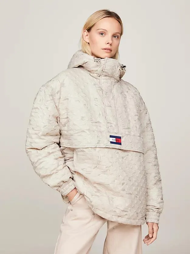 Dual Gender Swirl Print Chicago Windbreaker