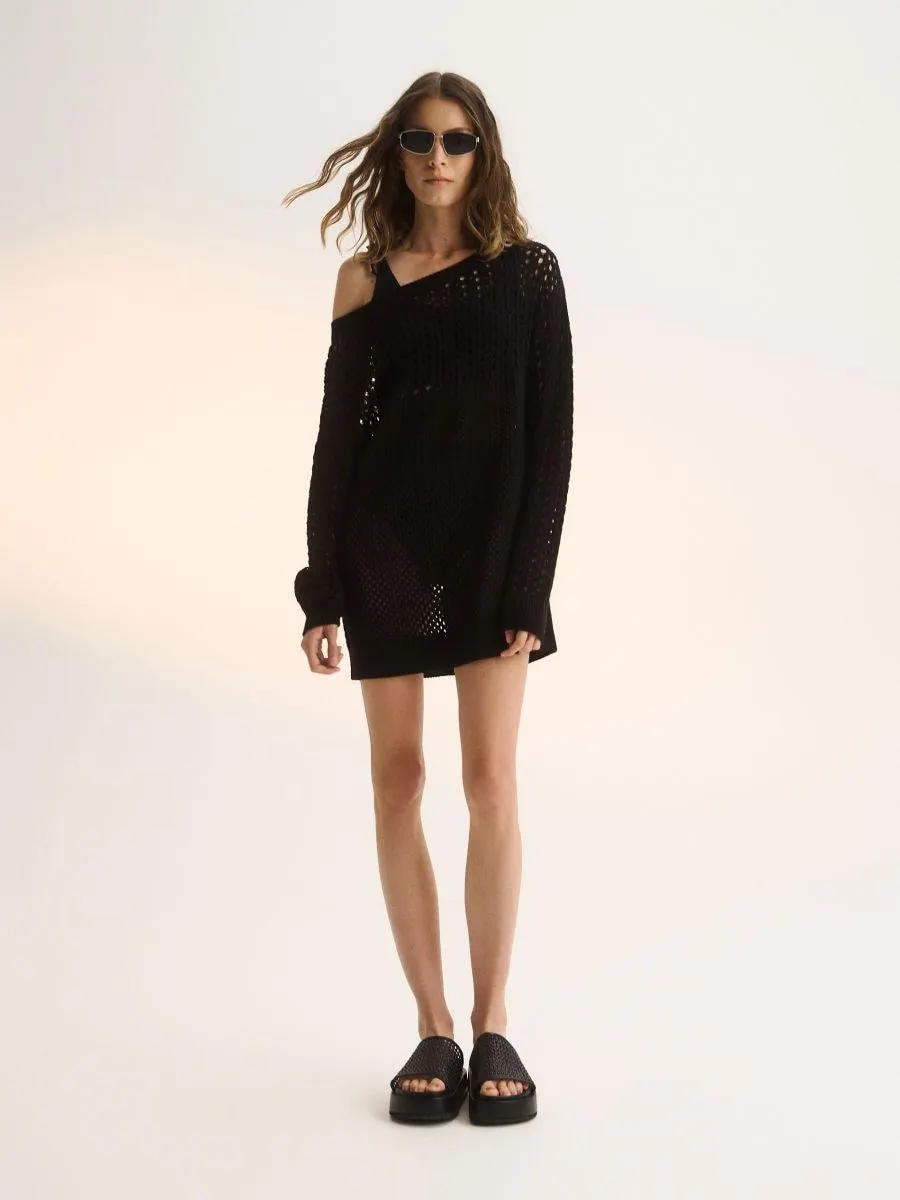 Ažurový svetr oversized