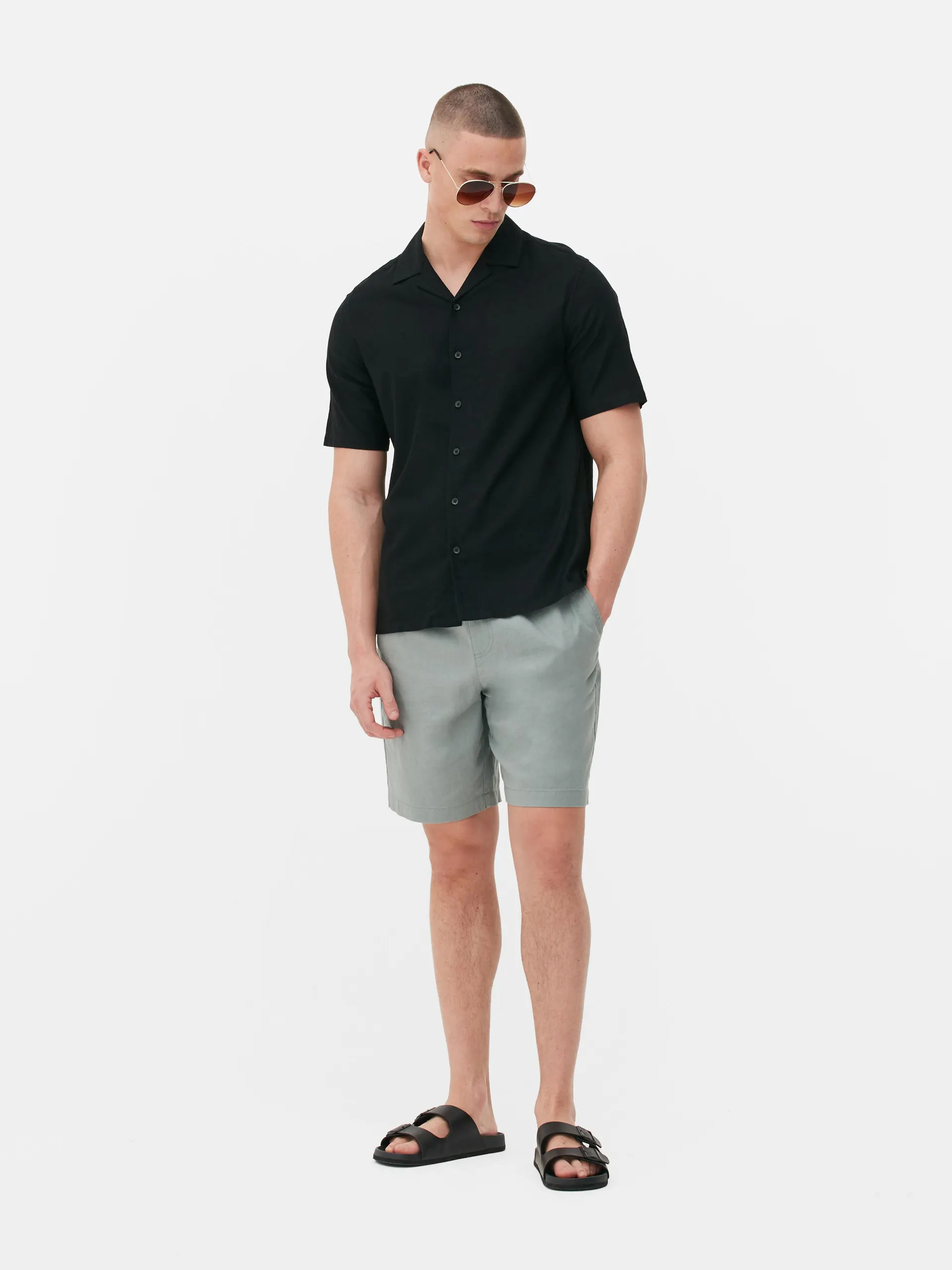 Chemise boutonnée à manches courtes