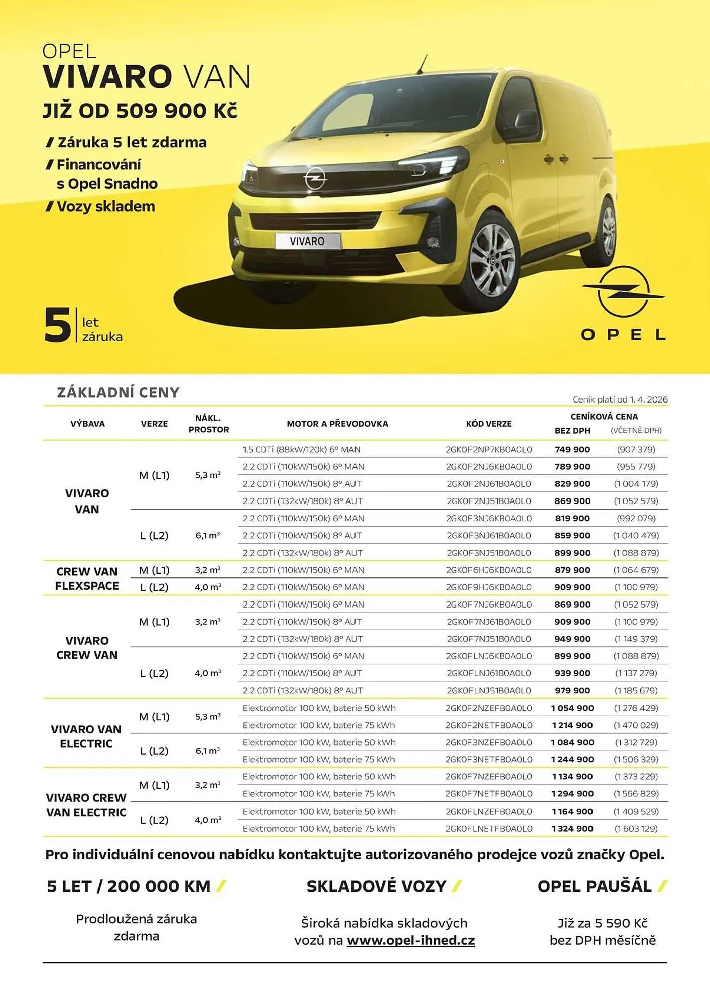 Opel leták - 3. dubna 30. června 2026 - Page 1