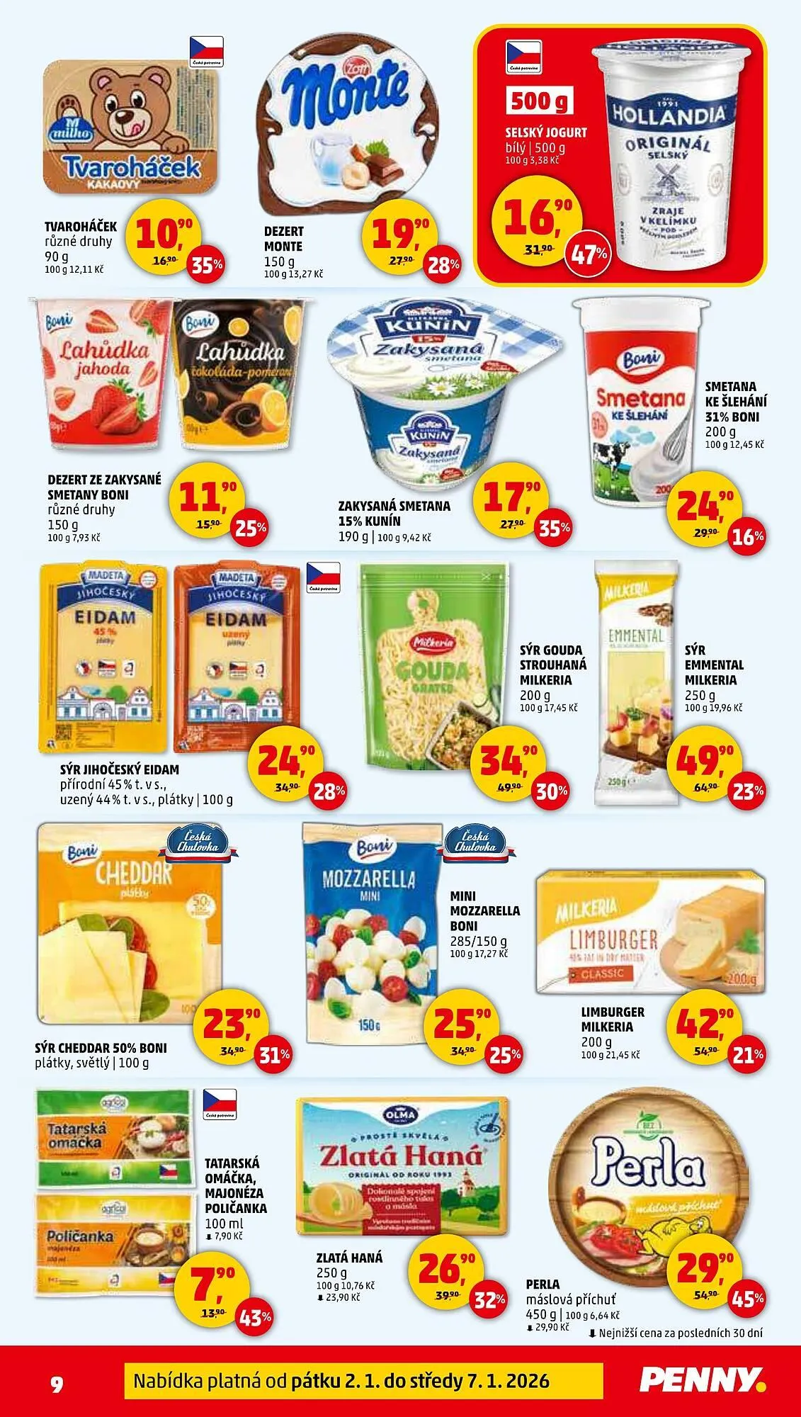 Penny Market leták - 2. ledna 7. ledna 2026 - Page 9
