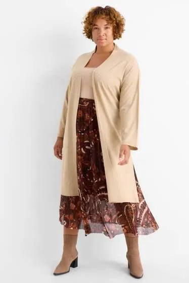 Sukně ze síťovaného materiálu - se vzorem