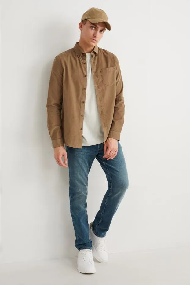 Manšestrová košile - regular fit - button-down