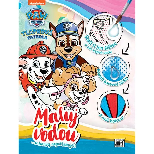 Jiri Models Vodové omalovánky A4 Tlapková patrola