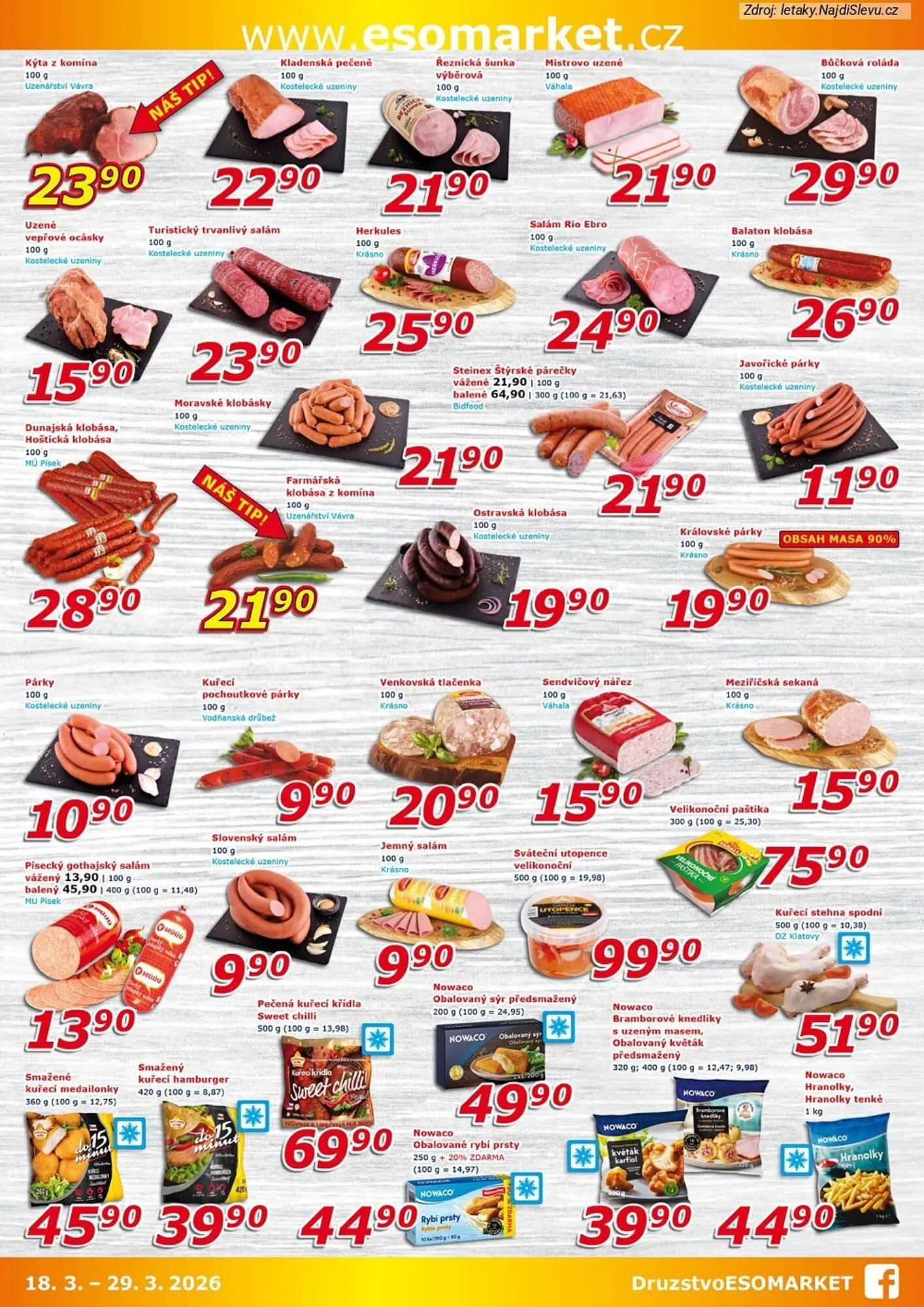 ESO MARKET leták - 18. března 29. března 2026 - Page 2