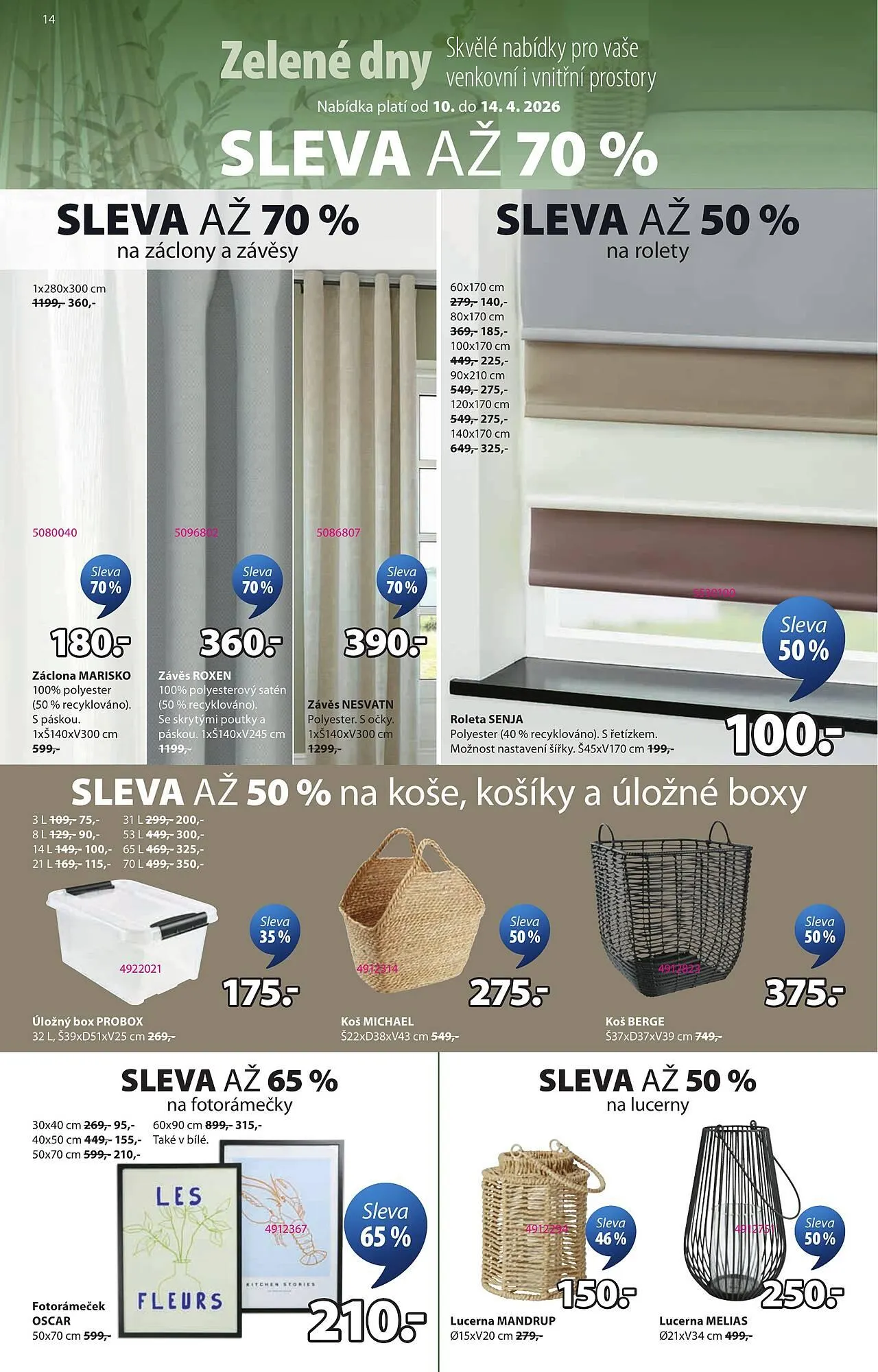 JYSK leták - 10. dubna 14. dubna 2026 - Page 14