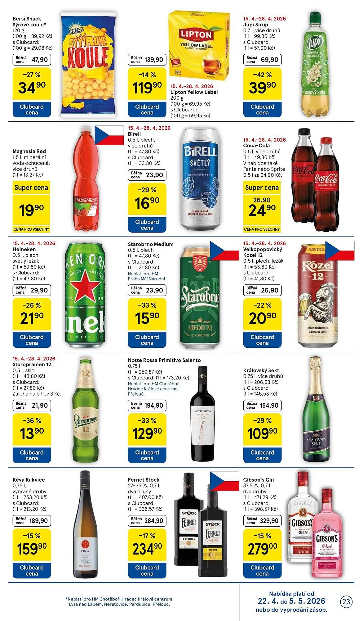 Tesco leták - 22. dubna 28. dubna 2026 - Page 23