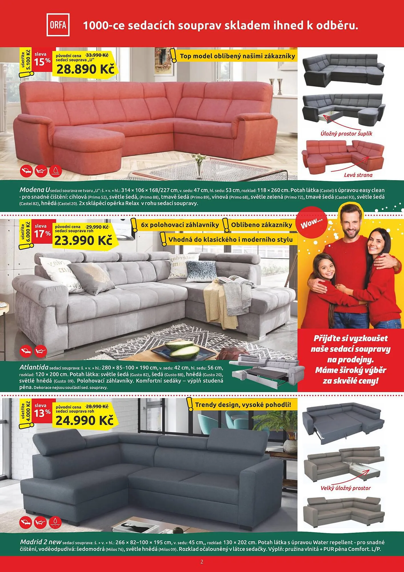 Orfa Nábytek leták - 1. listopadu 31. prosince 2023 - Page 2