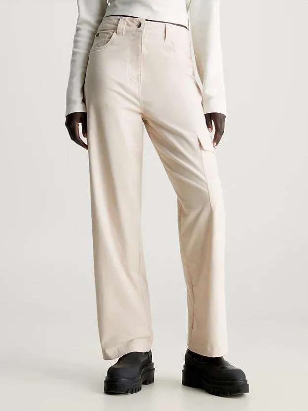 High Rise Corduroy Cargo Pants