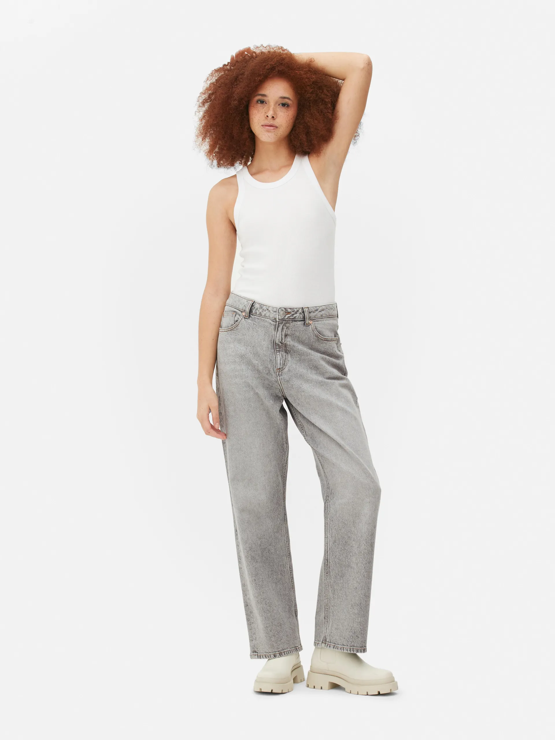 Jean denim coupe droite Paula Echevarría