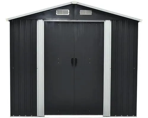 Plechový zahradní domek Stanley I 226 x 162 cm antracit