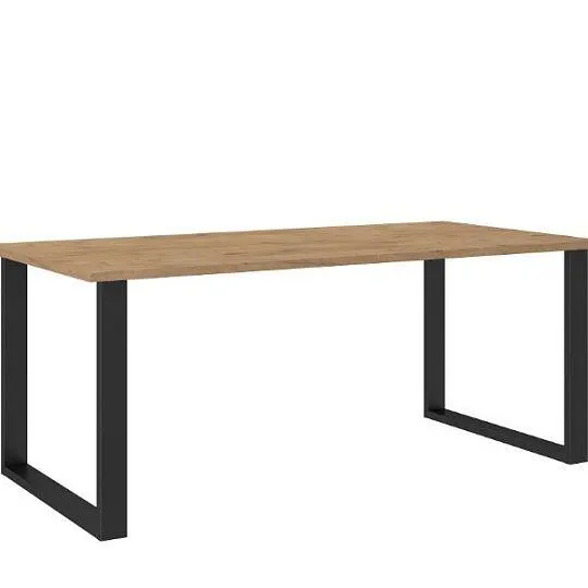 LOFT jídelní stůl 185/90, dub lancelot/černá