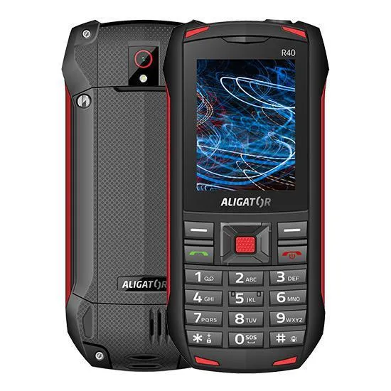 Mobilní telefon Aligator eXtremo R40, černo-červená