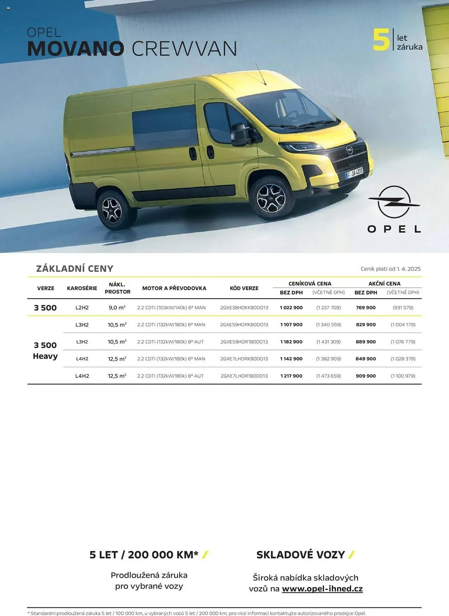 Opel leták - 25. dubna 28. února 2026 - Page 1