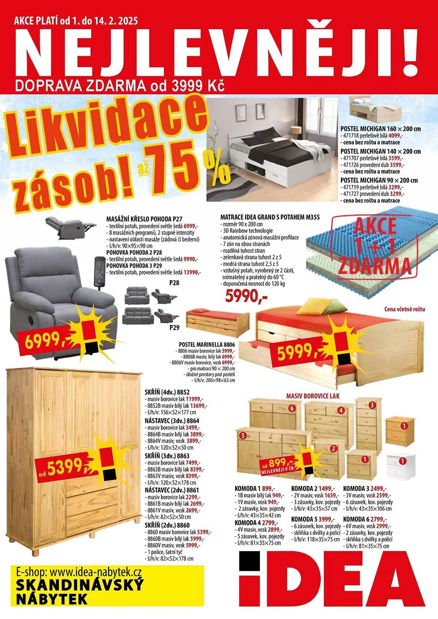 IDEA nábytek leták - 1. února 15. února 2025 - Page 1