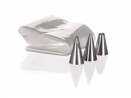 BANQUET Dekorační sada CULINARIA - 12 ks zdobící sáček, 3ks trysek