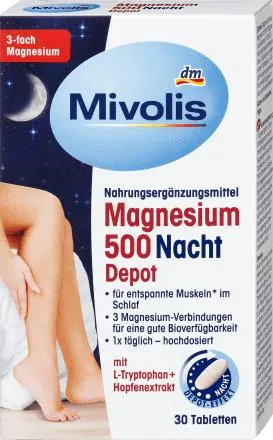Magnesio 500 notte depot, 43 g