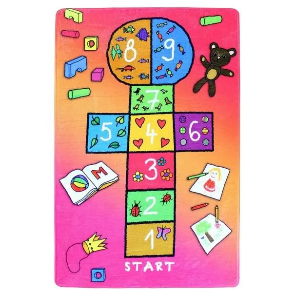 Dětský koberec SKÁKACÍ PANÁK vícebarevná, 110x160 cm