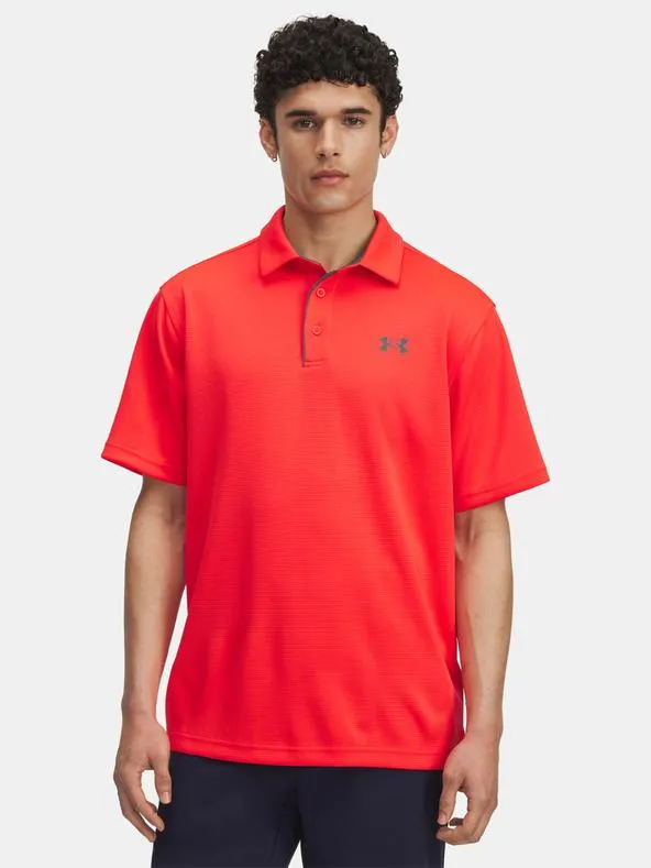 Pánské tričko Under Armour Tech Polo-RED