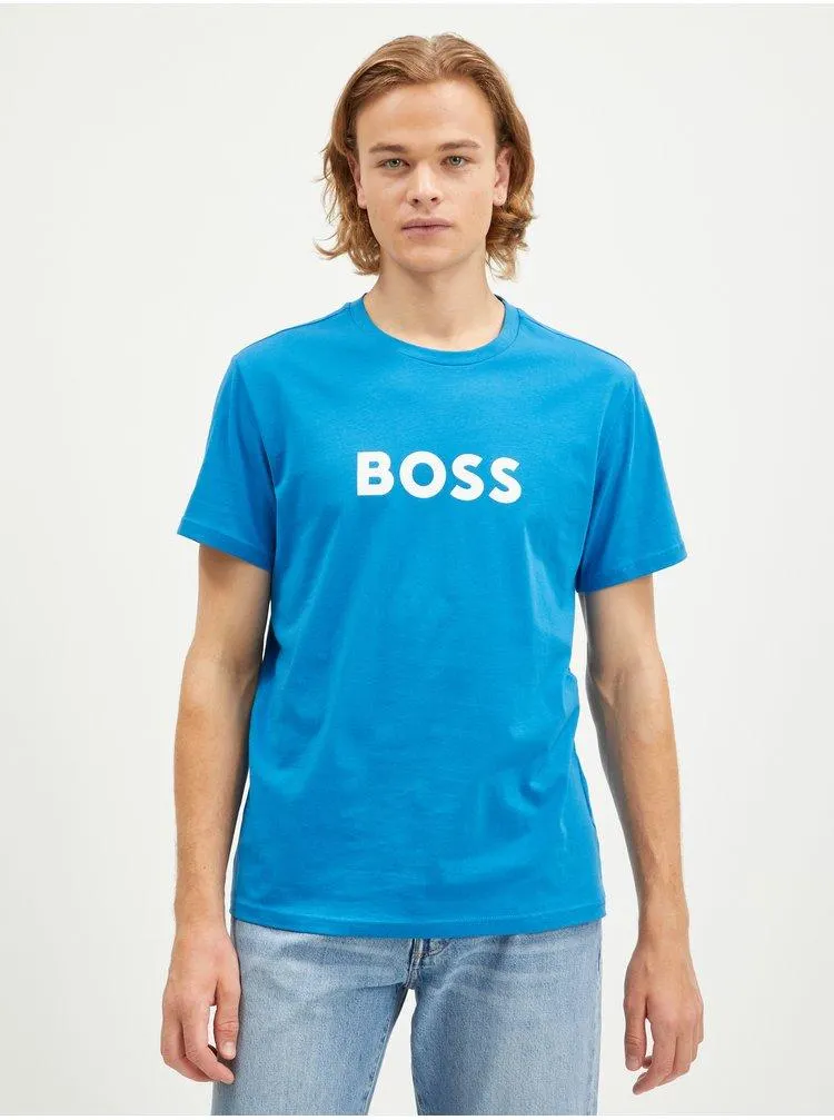 Modré pánské tričko Hugo Boss