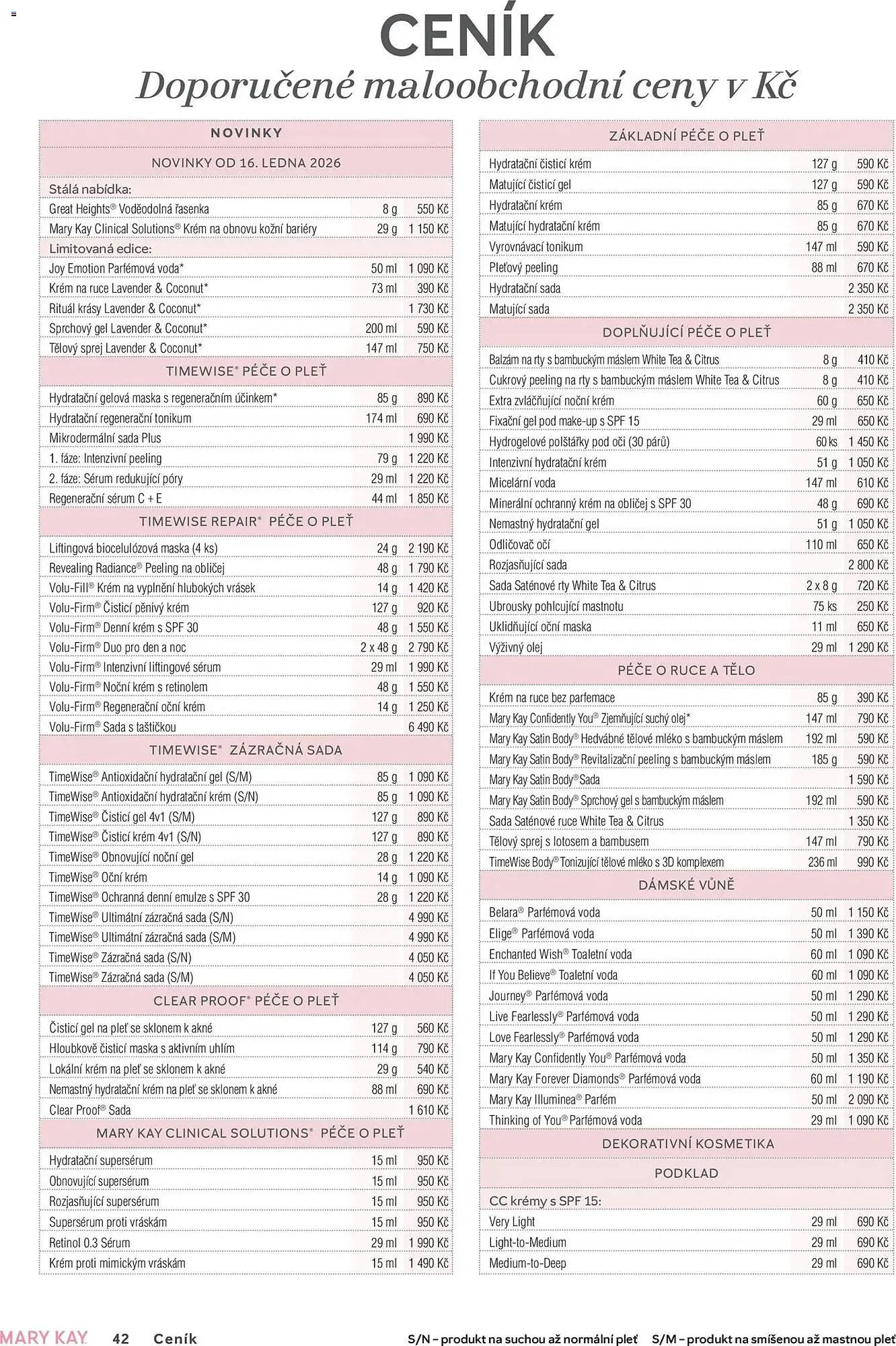 Mary Kay katalog - 1. ledna 15. dubna 2026 - Page 42