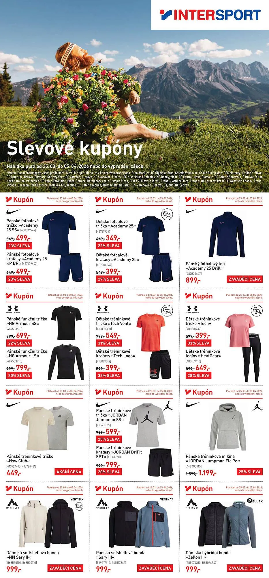 Intersport leták - 25. března 5. dubna 2026 - Page 1