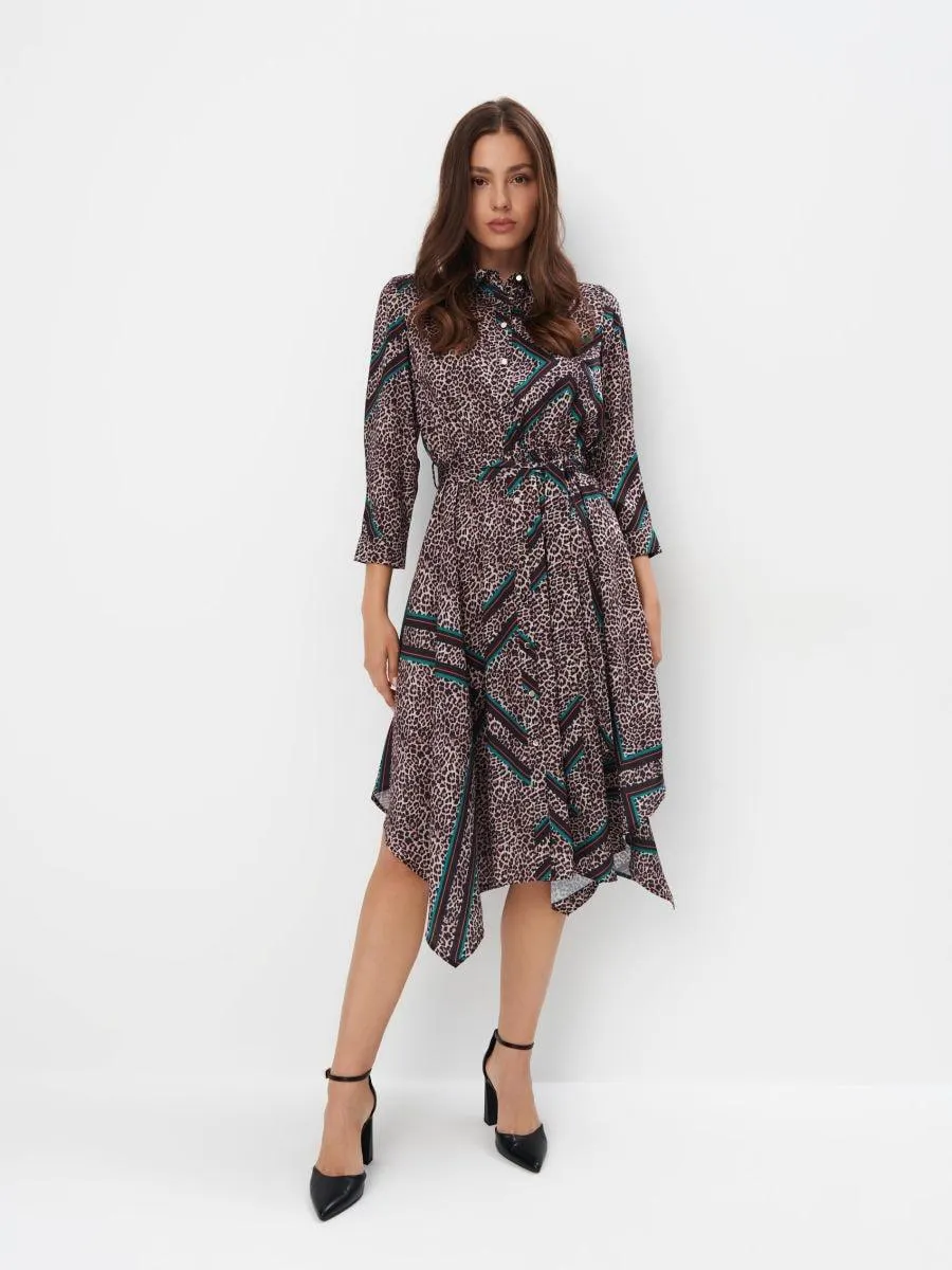 Košilové midi šaty