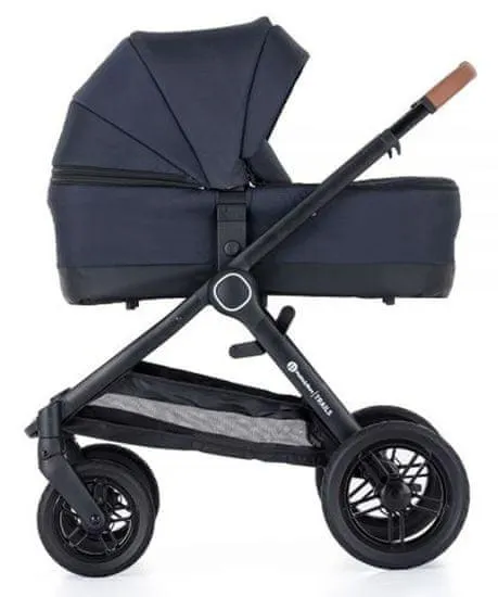 Petite&Mars Kočárek kombinovaný 2v1 Trails 2022 Anthracite Blue