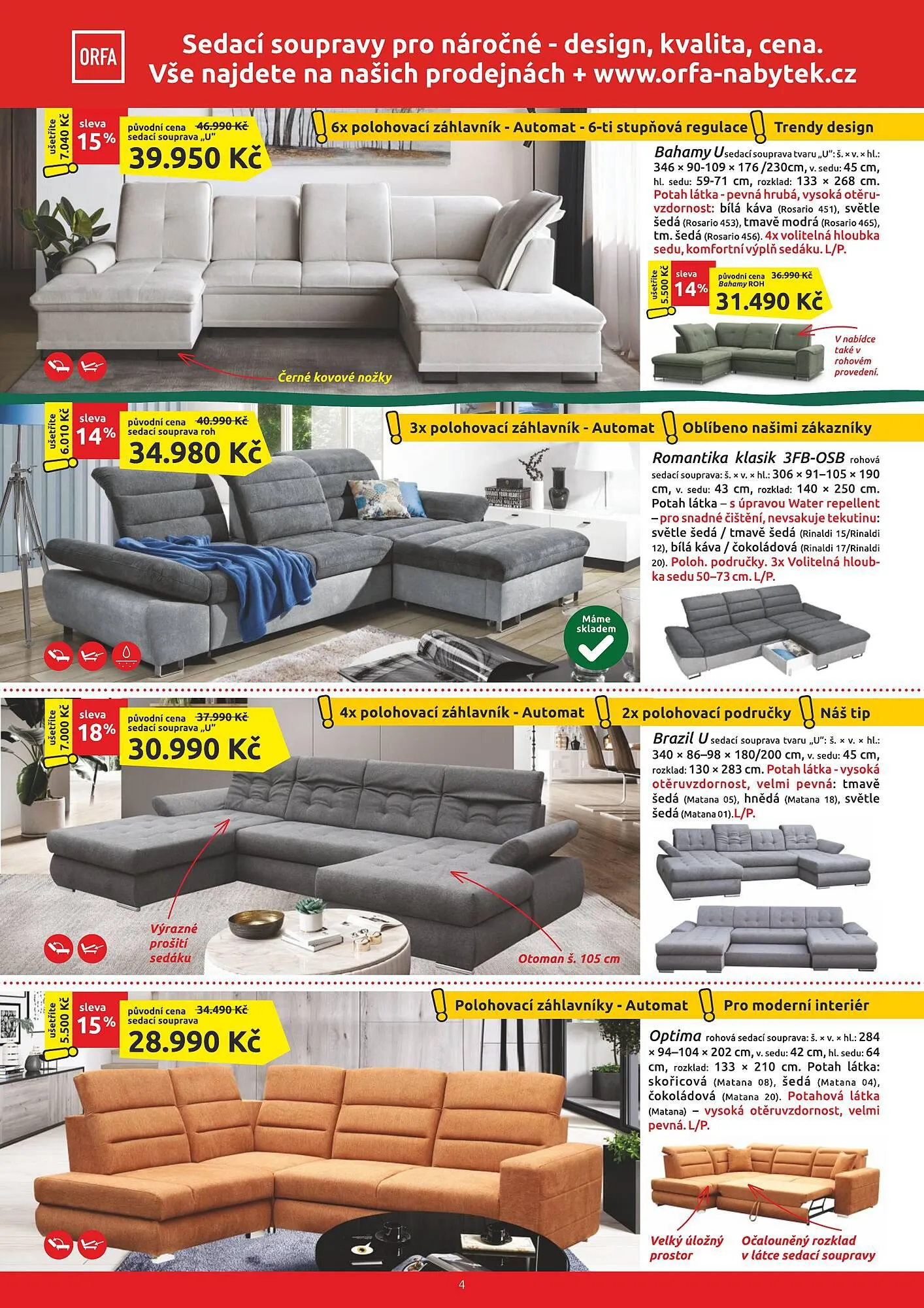 Orfa Nábytek leták - 1. listopadu 31. prosince 2023 - Page 4