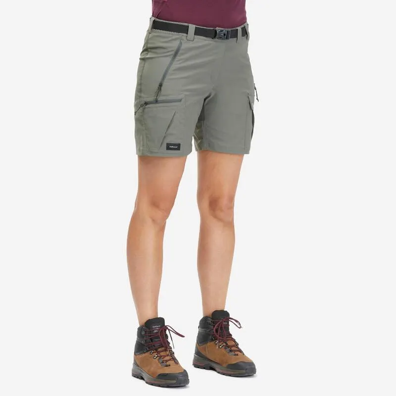 Short trekking donna MT500 verde oliva