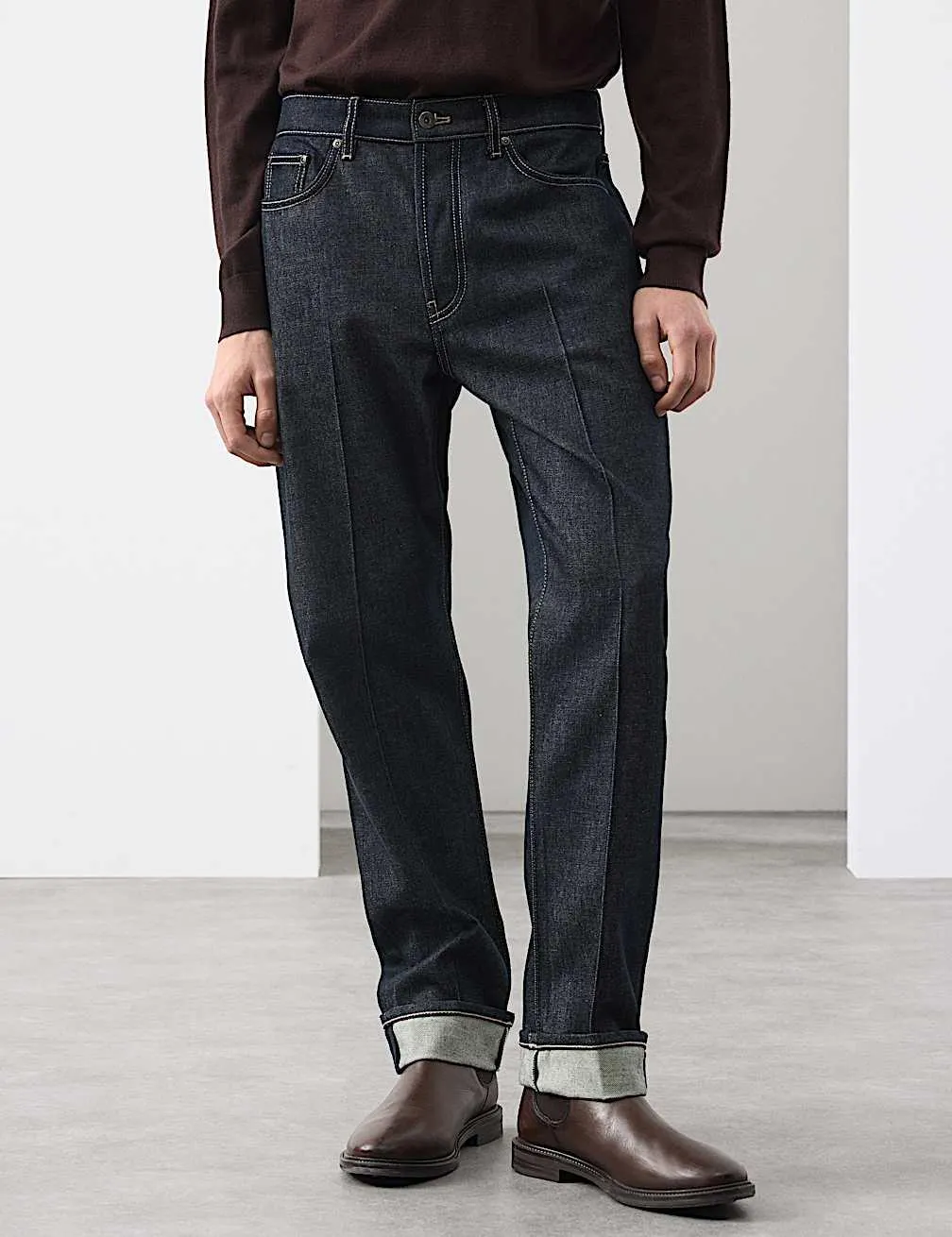 Nemačkavé džíny s rovným střihem