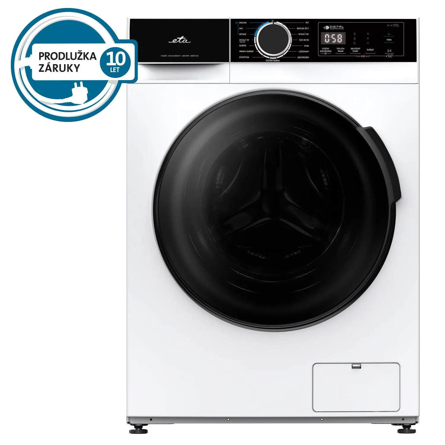 Pračka se sušičkou ETA 387390000AD bílá