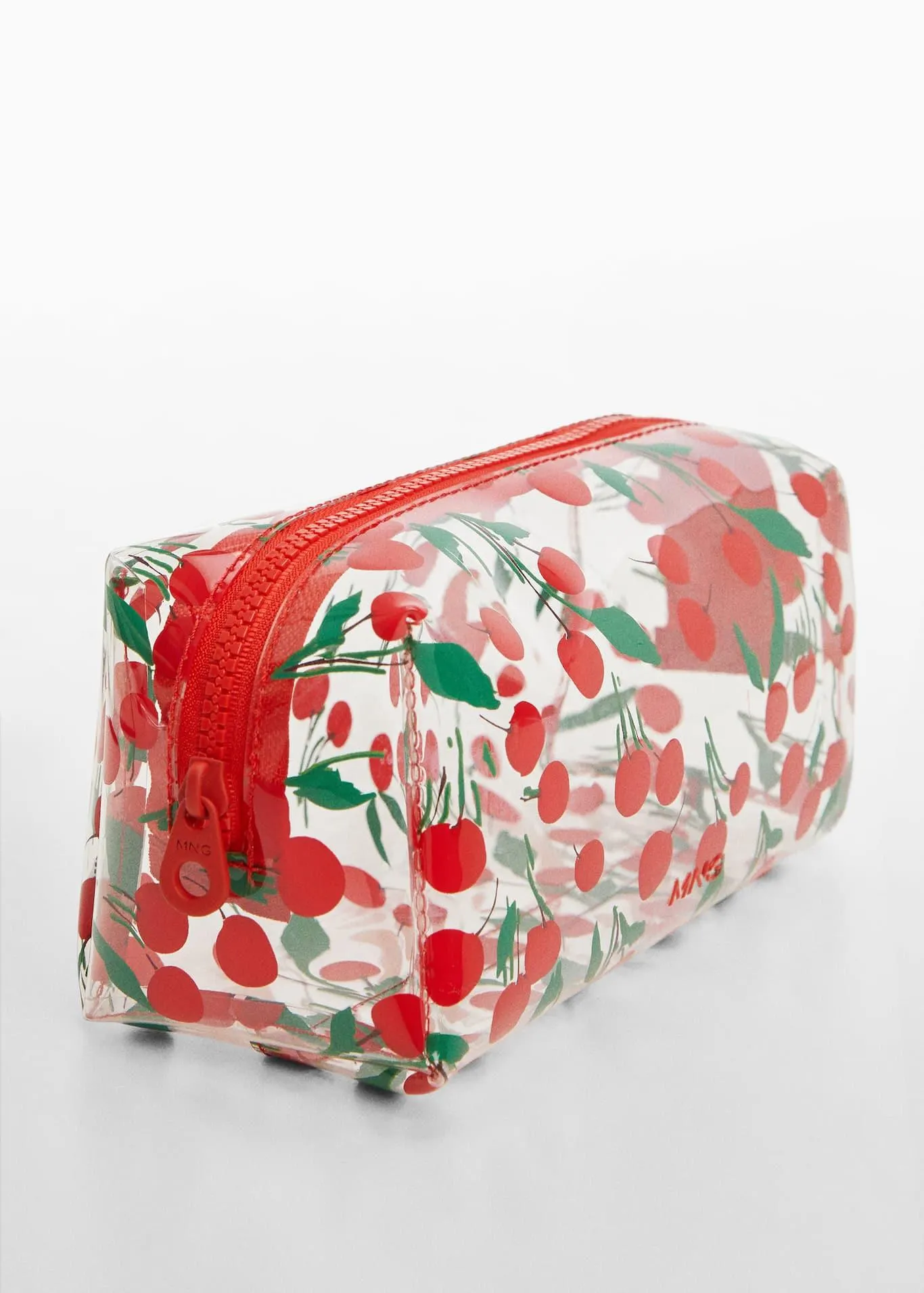 Průhledná toaletní taštička s třešněmi