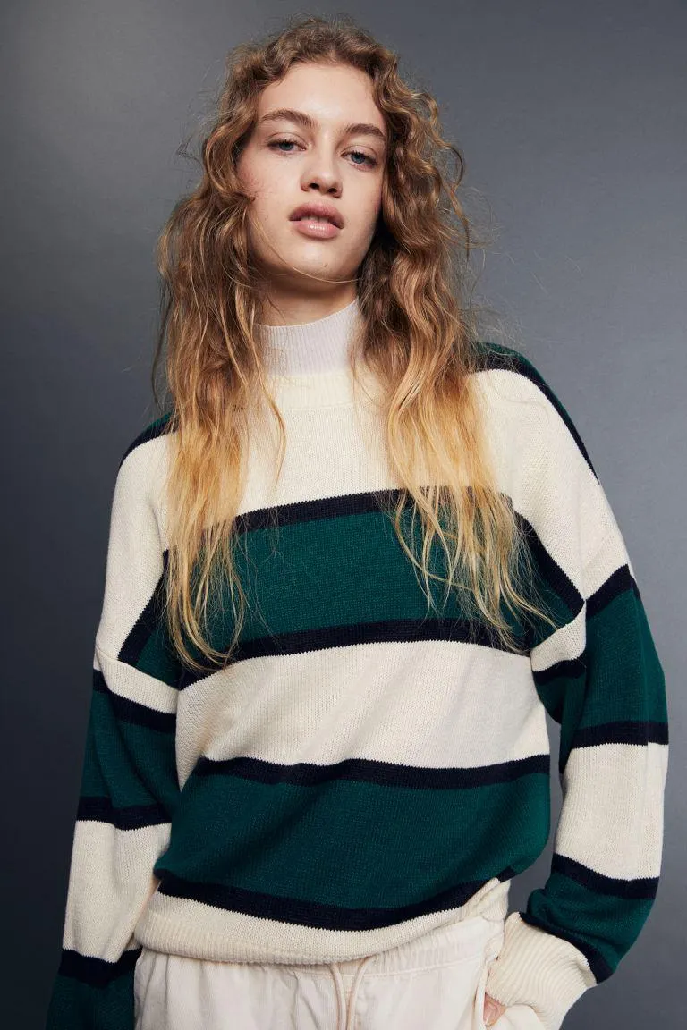 Svetr z žakárového úpletu