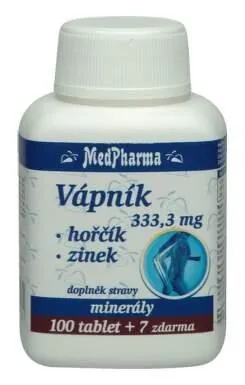 MedPharma Vápník + hořčík + zinek tbl.107