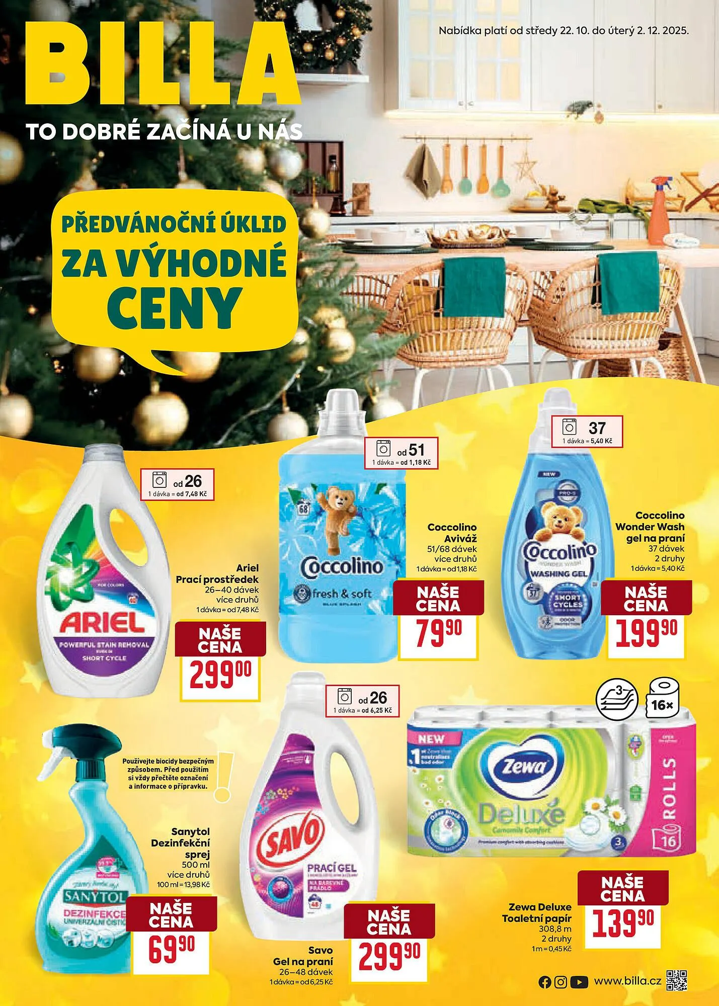 Billa leták - 22. října 2. prosince 2025 - Page 1