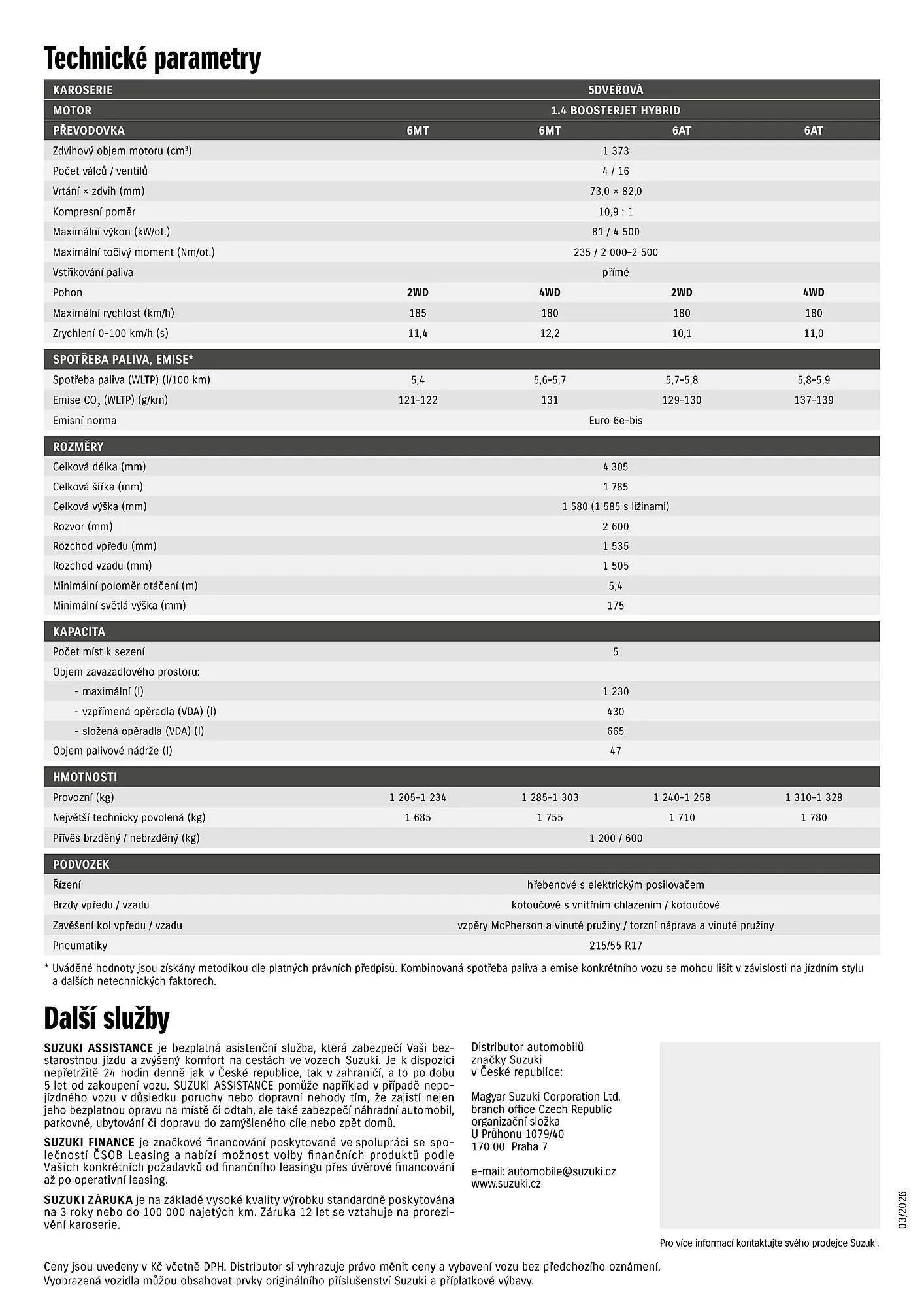 Suzuki leták - 1. dubna 30. dubna 2026 - Page 4