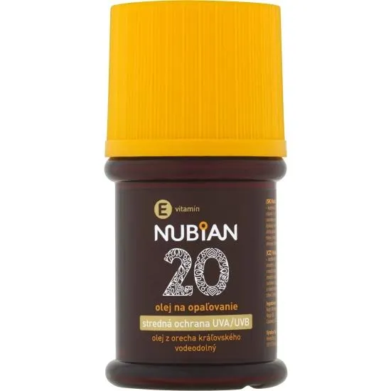 Nubian OF 20 olej na opalování, 60 ml