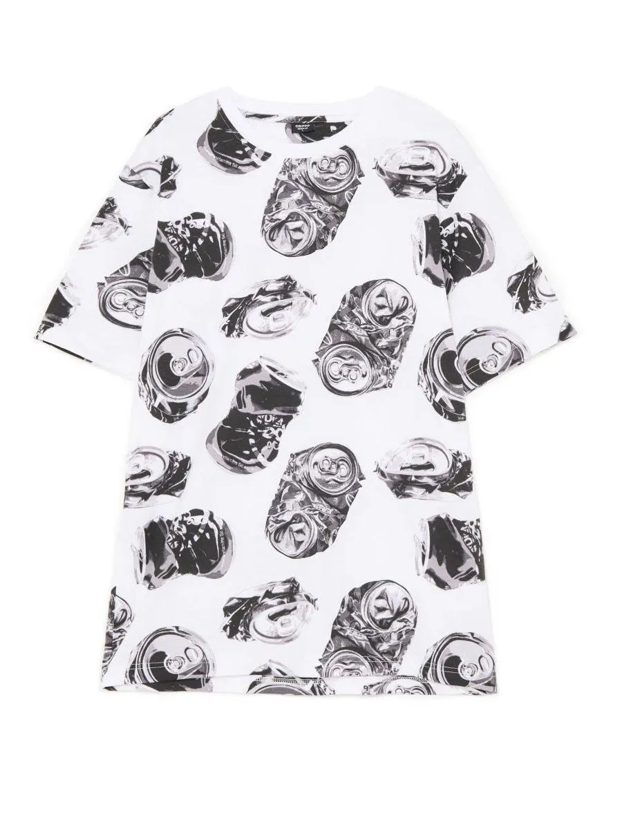 Bílá tričko s potiskem