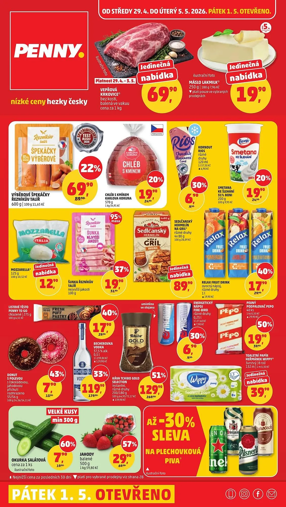 Penny Market leták - 29. dubna 5. května 2026 - Page 1