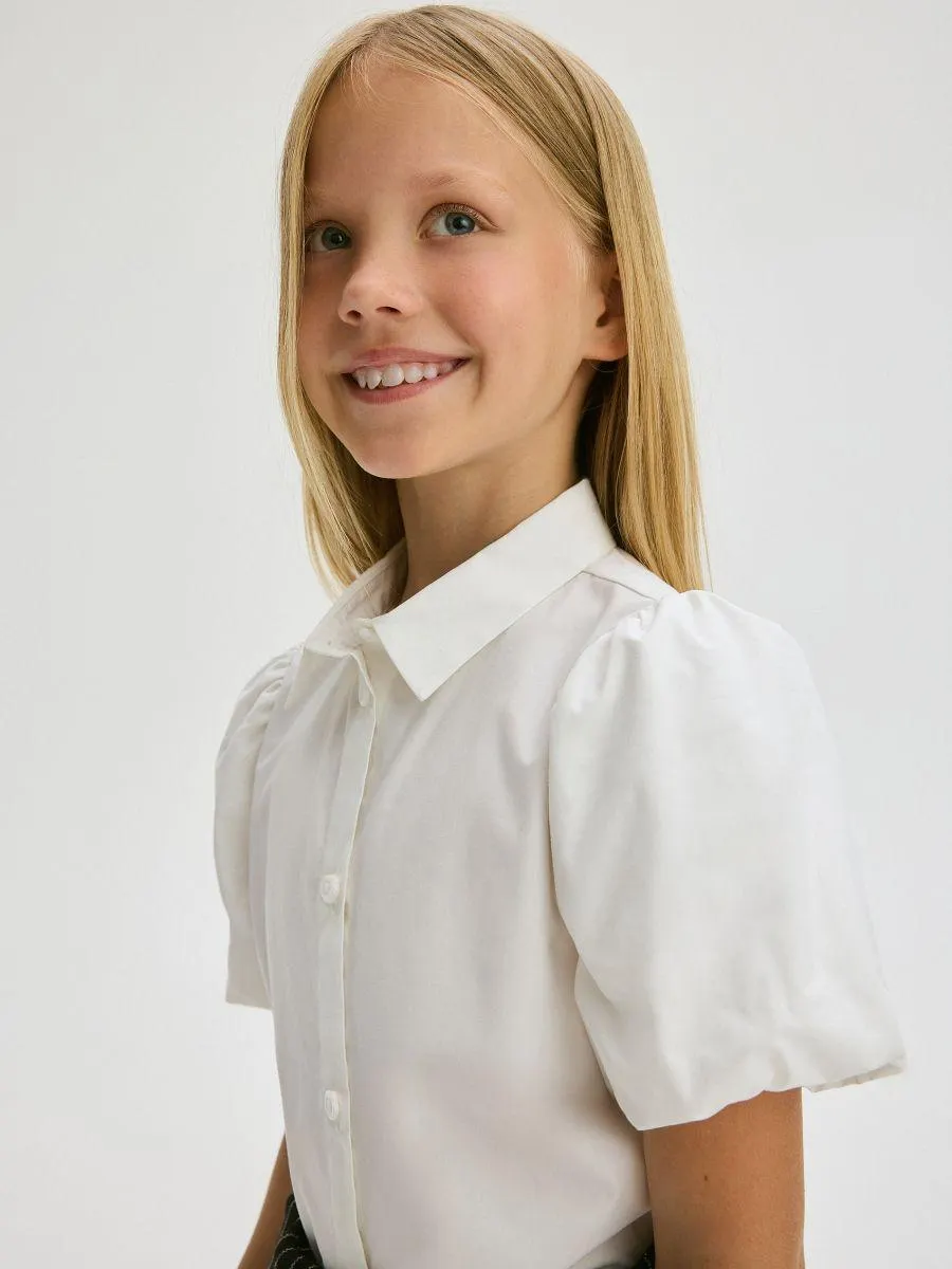 Košile s balonovými rukávy