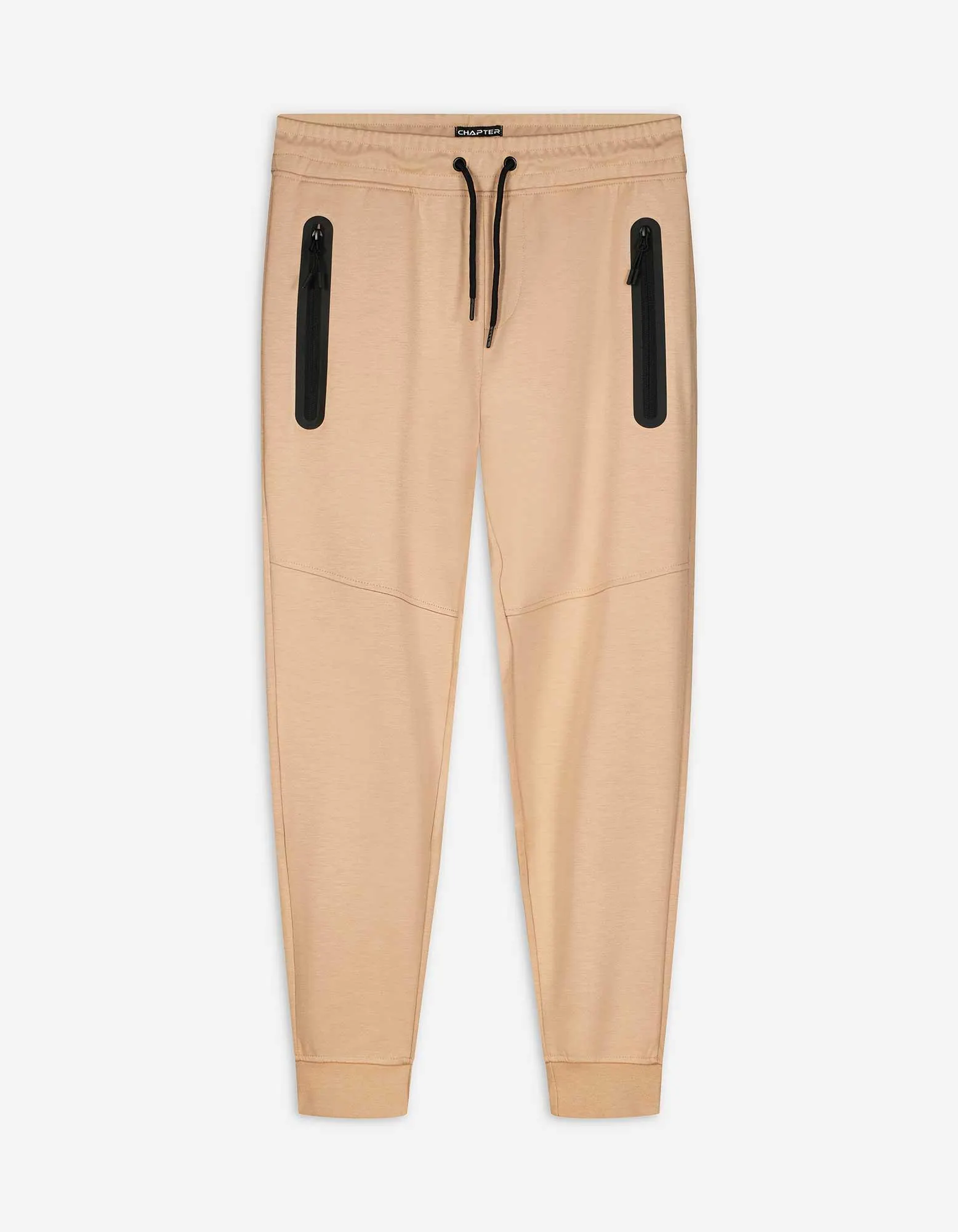 Joggingové kalhoty - Rovný střih Straight Fit - béžová