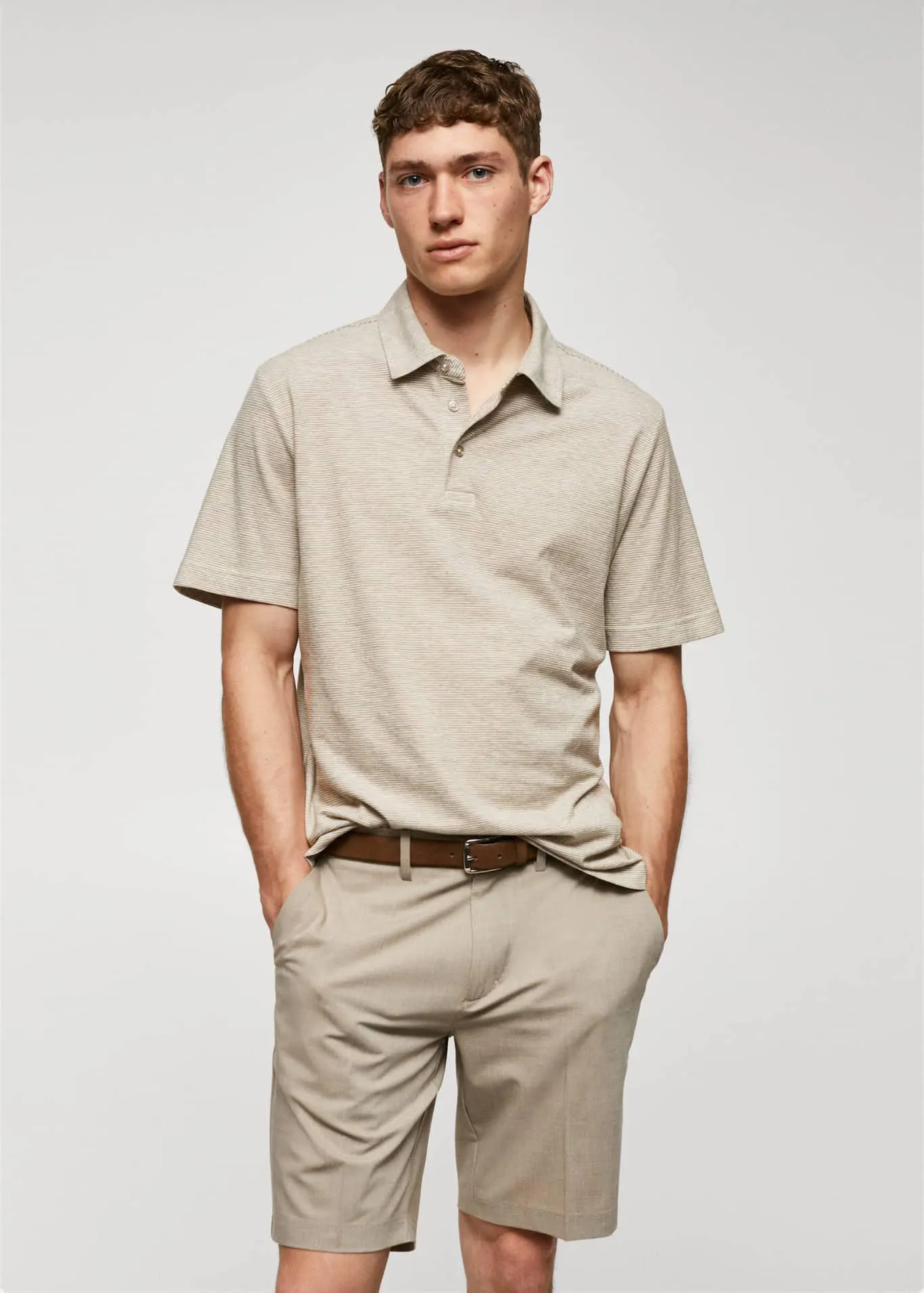 Polokošile se strukturním proužkem 100% bavlna