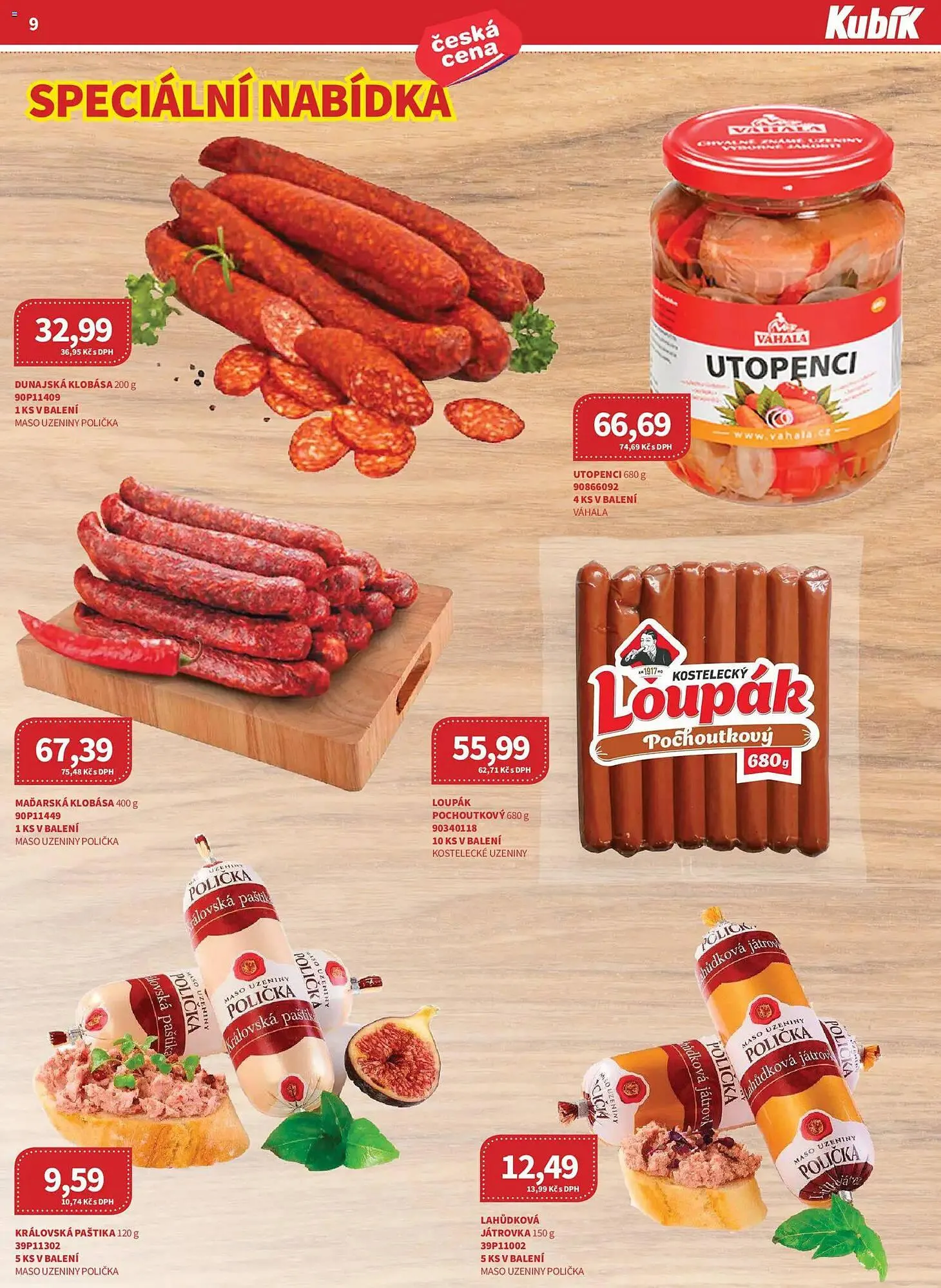 Kubík potraviny leták - 1. dubna 30. dubna 2026 - Page 9