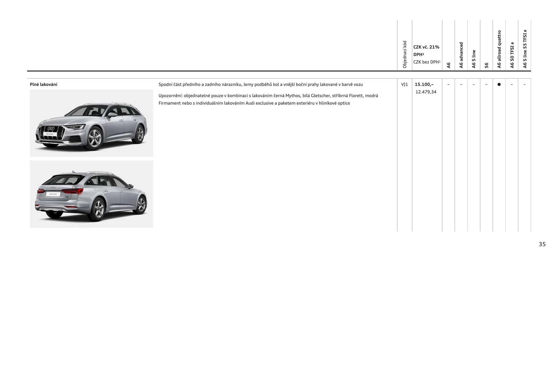 Audi A6 leták - 6. srpna 31. ledna 2025 - Page 35