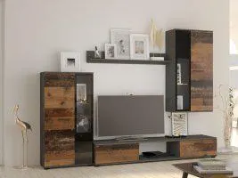 Obývací stěna BRIXTON, matera/old style