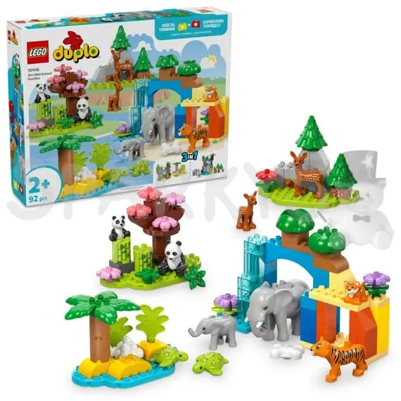 LEGO® DUPLO® 10446 Rodinky divokých zvířat 3 v 1