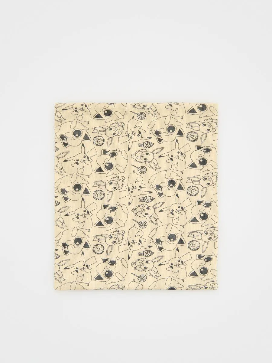 Bavlněná tunelová šála Pokémon